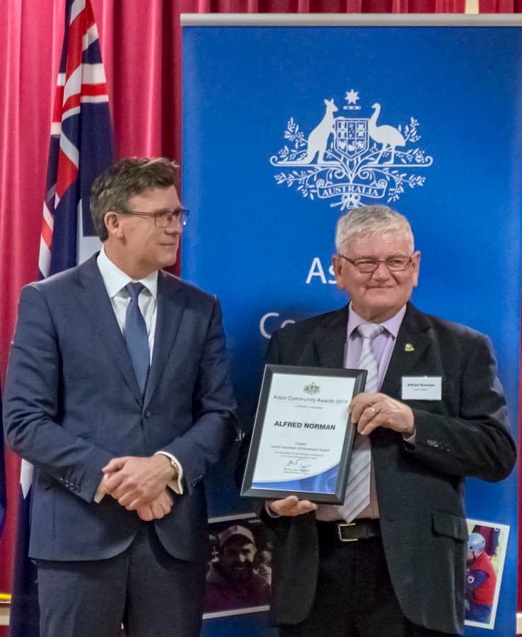 Alf Norman Aston Community Awards 6 September