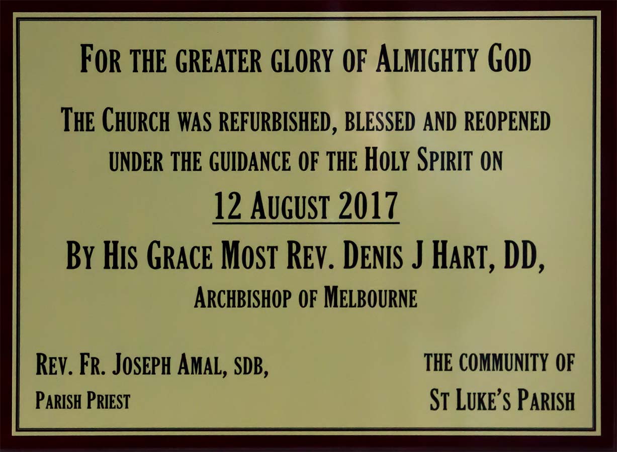 Thanksgiving Mass Refurbishment 12 Aug - Photo 1